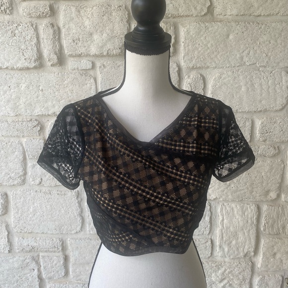 BCBG Maxazaria Vicky Crop Top / Size Small - Picture 2 of 13